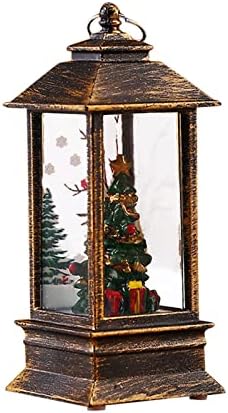 Božićna svjetla Djed Mraz osvjetljava sobu za zabave, postavlja malu uljnu svjetiljku, olujno božićno noćno svjetlo, prijenosnu LED
