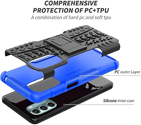 Torbica Yiakeng za Moto G Stylus 5G 2022, torbica Motorola G Stylus 5G 2022 s HD-zaštita zaslona, otporna na udarce silikonska zaštitna