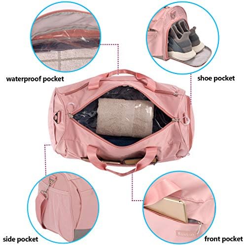 Kuston Sports mala torba za teretanu za muškarce i žene putuju vrećicu za vježbanje u vrećici s cipelama i vlažnim džepom