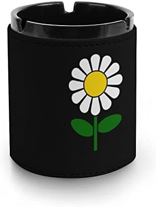 Daisy cvjetna kožna pepeljara za cigarete okrugle ladice pepela za kućni ured i restorane