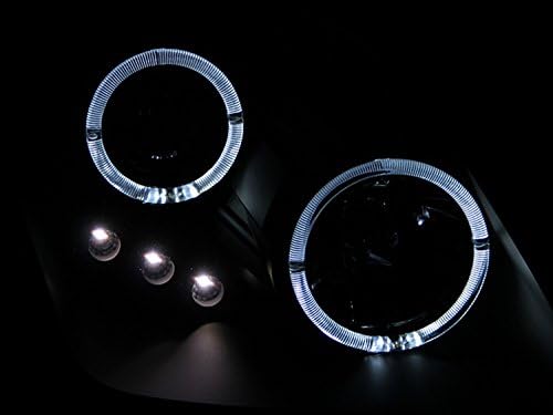 ANZOUSA 121341 Black Clear Projector Halo prednja svjetla s LED za Honda Prelude -