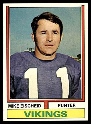 1974. Topps 163 Mike Eischeid Minnesota Vikings NM Vikings Gornja Iowa